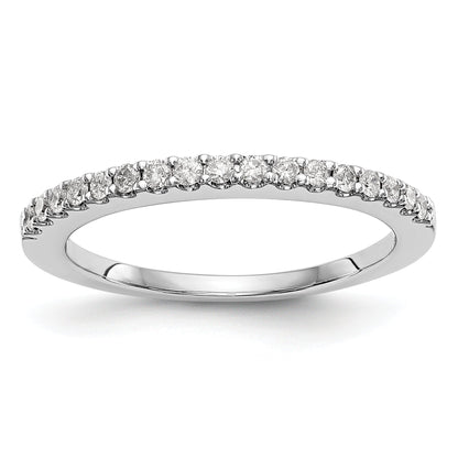 0.34ct. CZ Solid Real 14K White Gold Wedding Band Ring