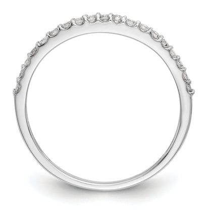 0.20ct. CZ Solid Real 14K White Gold Wedding Band Ring