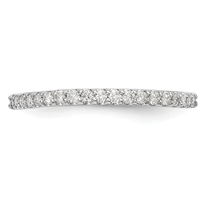 0.20ct. CZ Solid Real 14K White Gold Wedding Band Ring