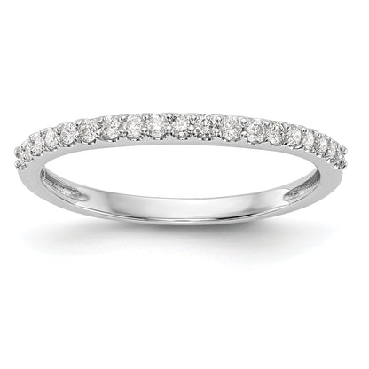 0.20ct. CZ Solid Real 14K White Gold Wedding Band Ring