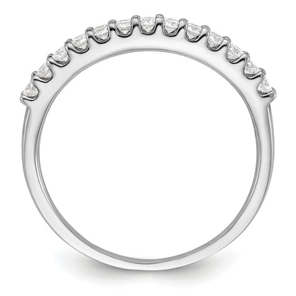 0.25ct. CZ Solid Real 14K White Gold Wedding Band Ring