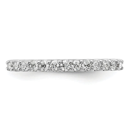 0.25ct. CZ Solid Real 14K White Gold Wedding Band Ring
