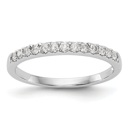 0.25ct. CZ Solid Real 14K White Gold Wedding Band Ring