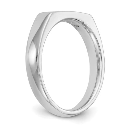 14K White Gold 5-Stone Real Diamond Channel Band