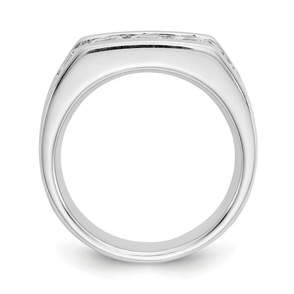 1.25ct. CZ Solid Real 14K White Gold 5-Stone Channel Wedding Band Ring