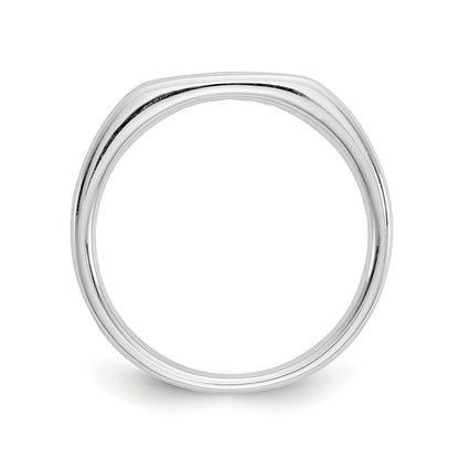 0.09ct. CZ Solid Real 14K White Gold 5-Stone Channel Wedding Band Ring