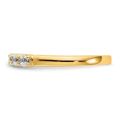 14k yellow gold 5 stone real diamond band rm3286b 030 yaa