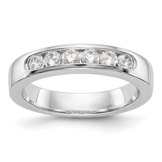 14k white gold 6 stone real diamond channel band rm3292b 047 wvs