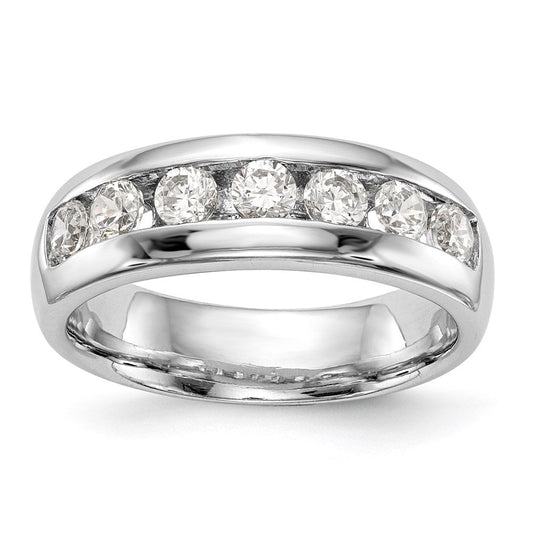 14k white gold 7 stone channel band rm3303b 045 wvs