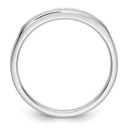 14k white gold 9 stone real diamond channel band rm3309b 015 waa