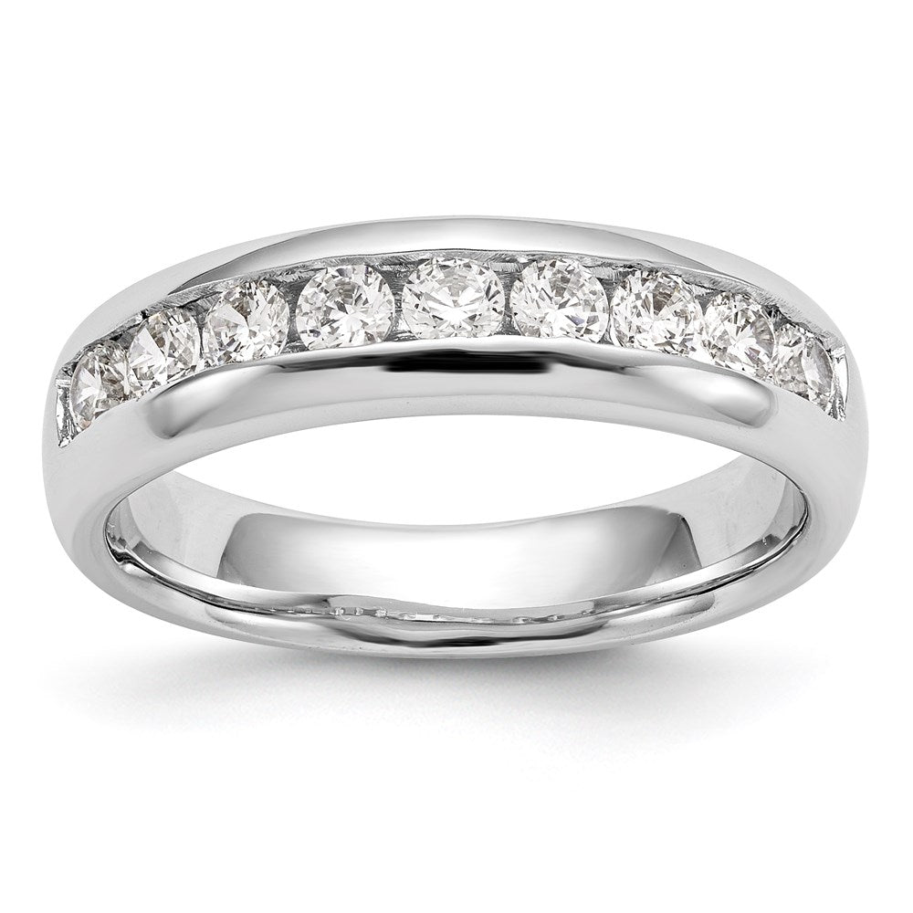 14k yellow gold 9 stone real diamond channel band rm3314b 054 yaa