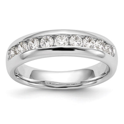 14k yellow gold 9 stone real diamond channel band rm3314b 054 yaa