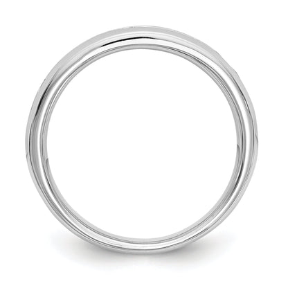 0.77ct. CZ Solid Real 14K White Gold 11-Stone Channel Wedding Band Ring