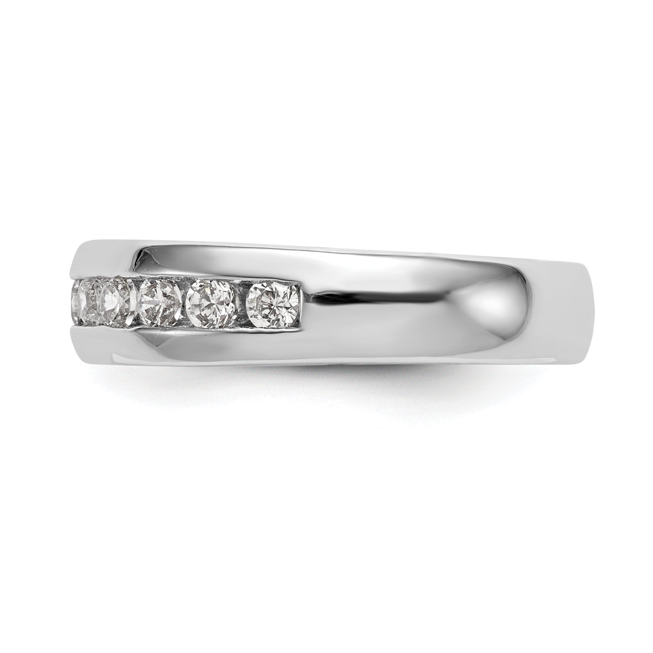 0.77ct. CZ Solid Real 14K Yellow Gold 11-Stone Wedding Band Ring  Only