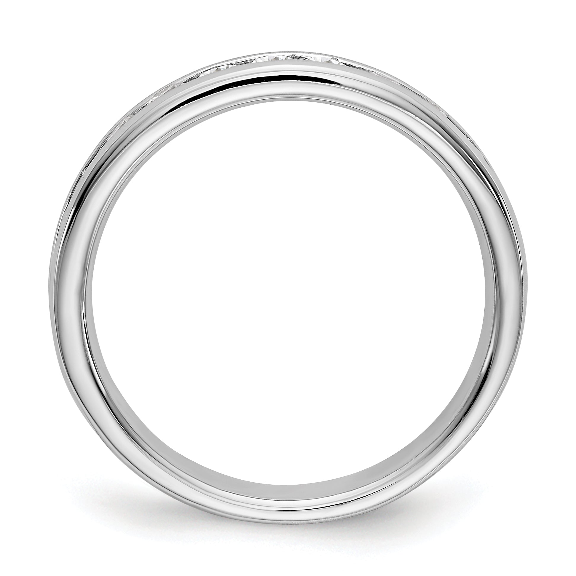 0.51ct. CZ Solid Real 14k True Origin Lab Grown SI/VS Near Colorless Men's Wedding Band Ring