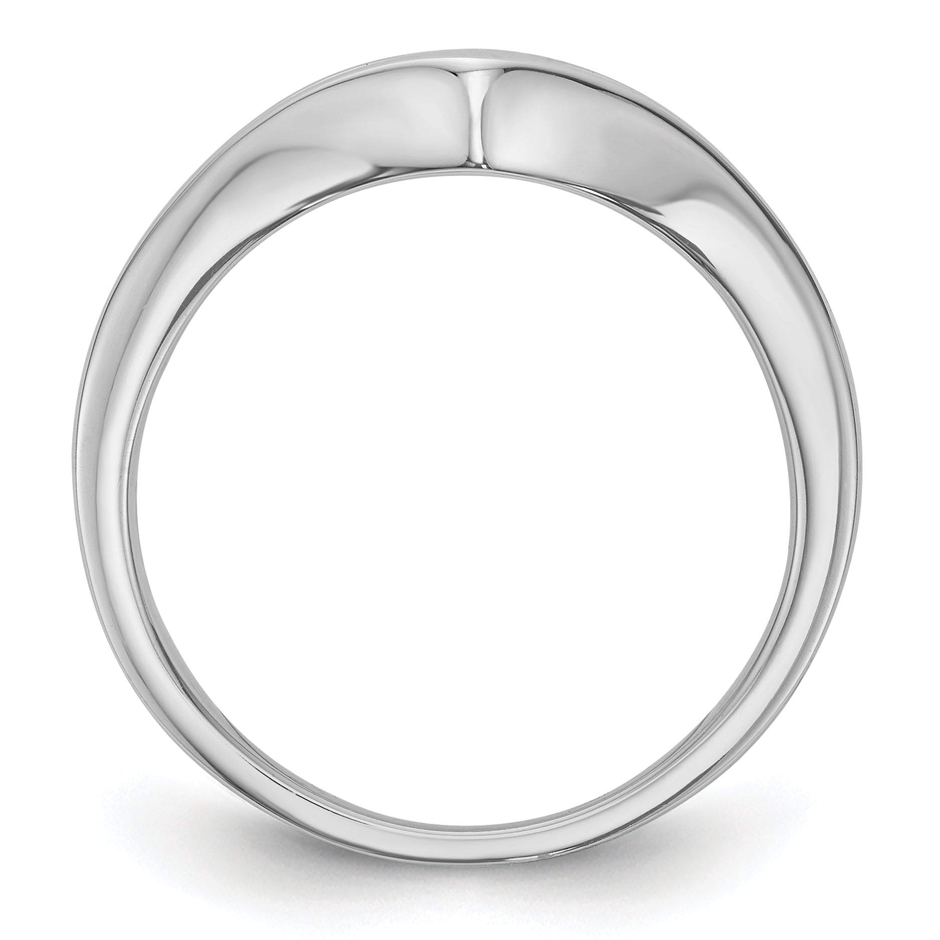 0.50ct. CZ Solid Real 14K White Gold Wedding Band Ring