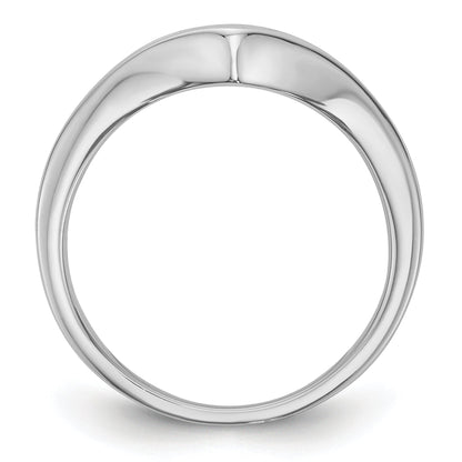 0.50ct. CZ Solid Real 14K White Gold Wedding Band Ring