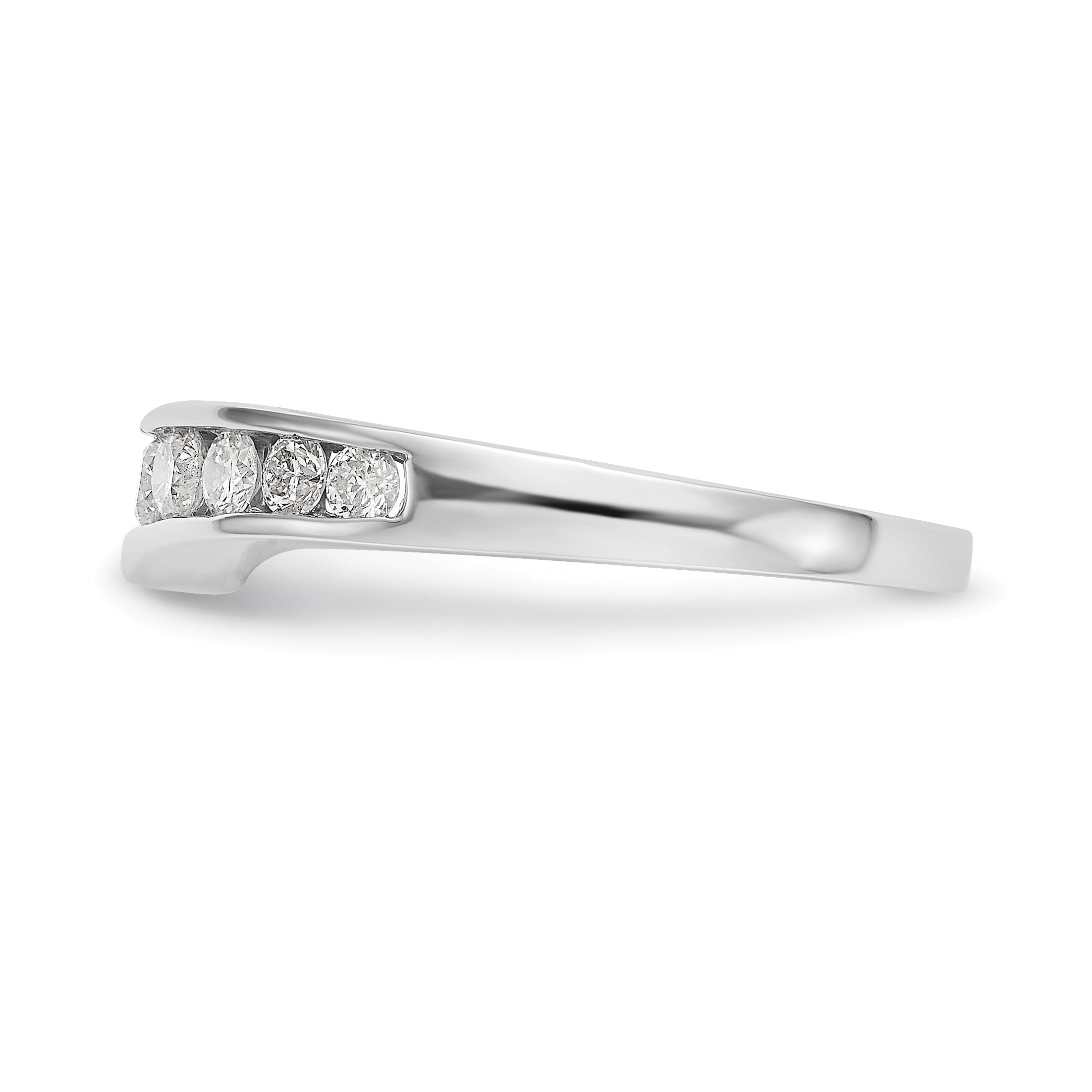0.50ct. CZ Solid Real 14K White Gold Wedding Band Ring
