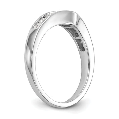 0.50ct. CZ Solid Real 14K White Gold Wedding Band Ring