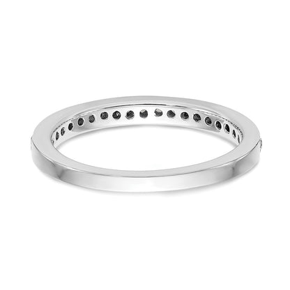 14K White Gold Real Diamond Band
