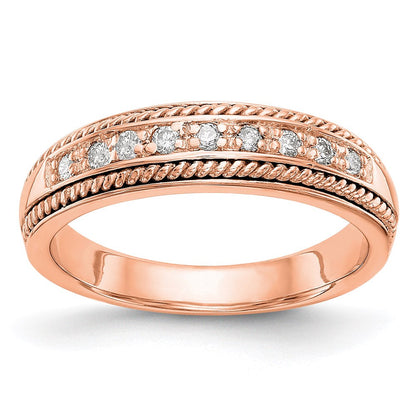 14k rose gold real diamond band rm3350b 014 raa