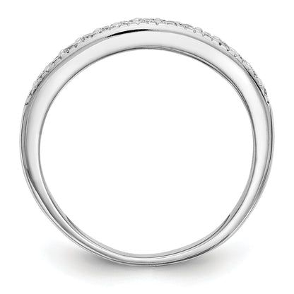 0.20ct. CZ Solid Real 14K White Gold Wedding Band Ring