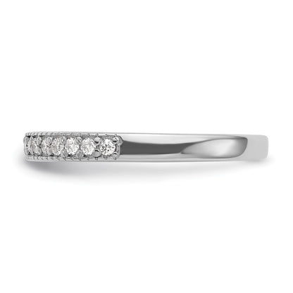 0.20ct. CZ Solid Real 14K White Gold Wedding Band Ring - CZs: B