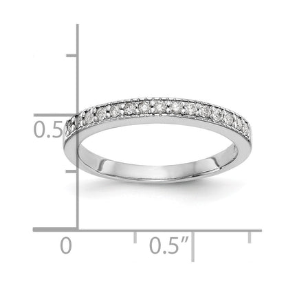 14k white gold real diamond band diamonds: b rm3352b 020 wvs