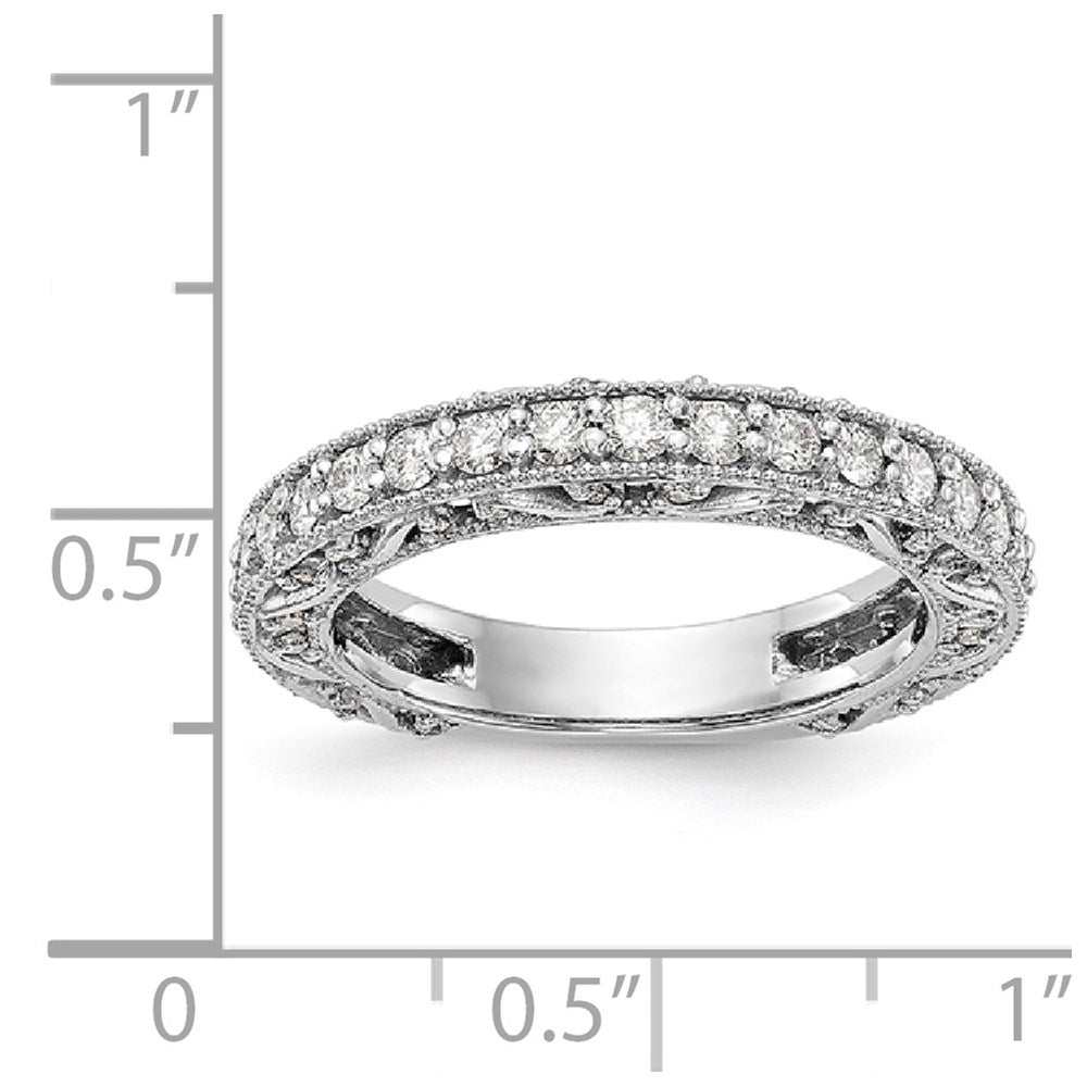 14k White Gold Diamond Band