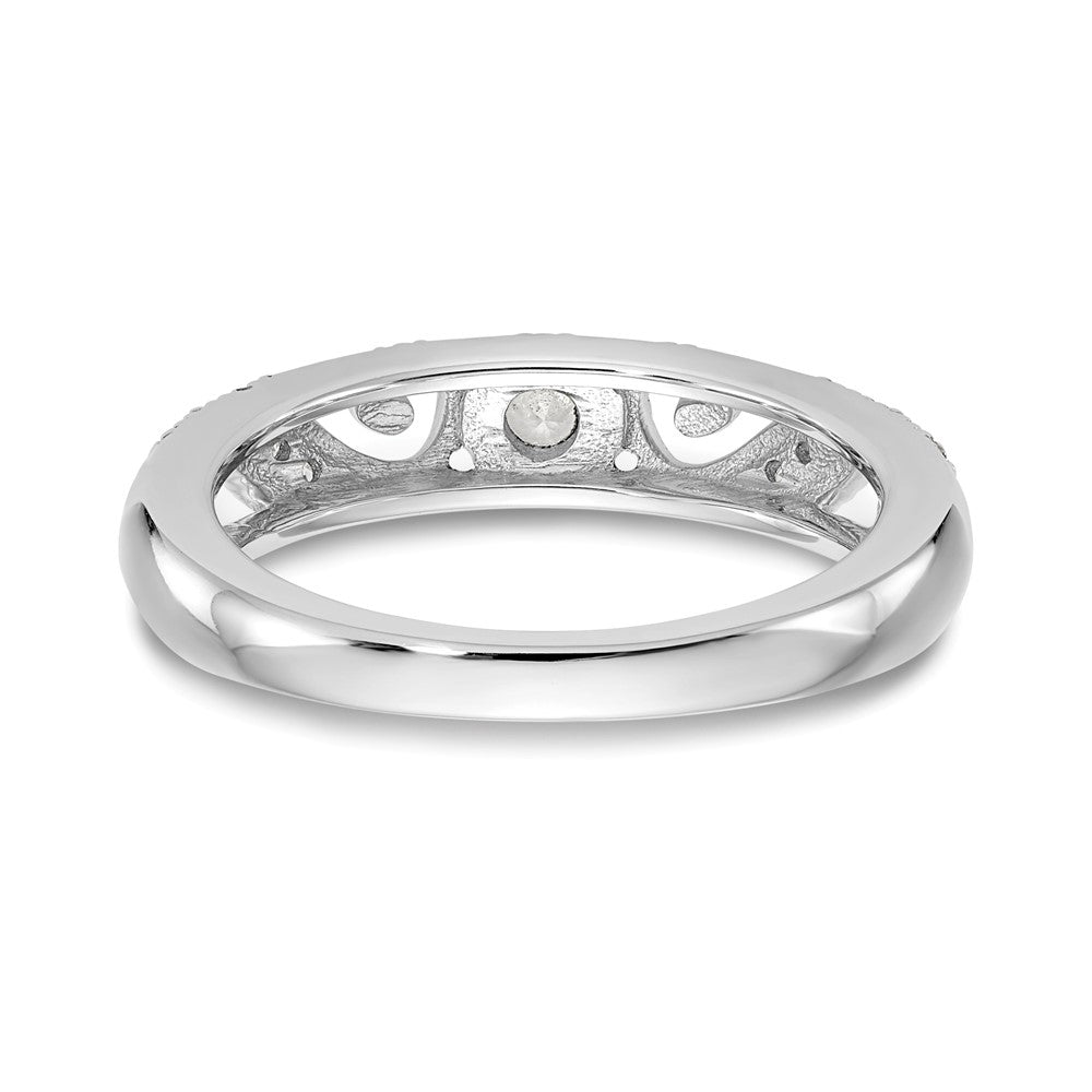 14k White Gold Diamond Band