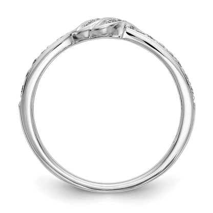 0.20ct. CZ Solid Real 14K White Gold Wedding Band Ring