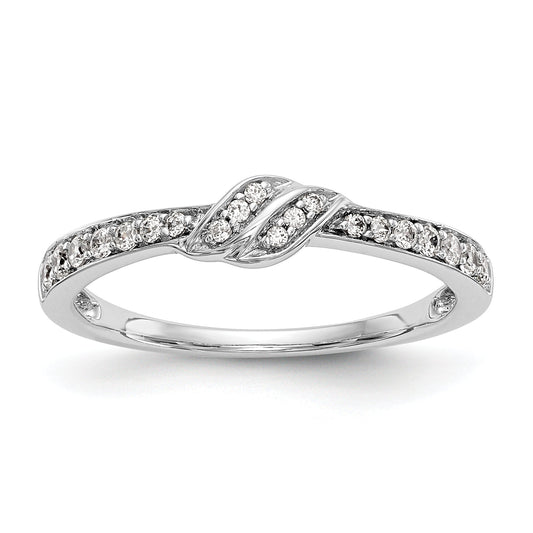 0.20ct. CZ Solid Real 14K White Gold Wedding Band Ring