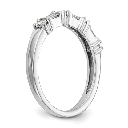 0.39ct. CZ Solid Real 14K White Gold Wedding Band Ring