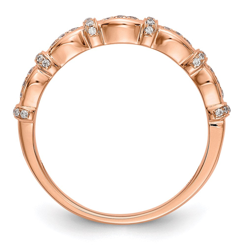 14k rose gold real diamond band rm3379b 017 raa