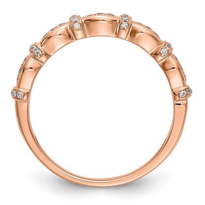 14k rose gold real diamond band rm3379b 017 raa