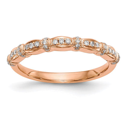 14k rose gold real diamond band rm3379b 017 raa