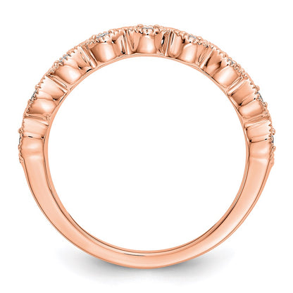 14k rose gold real diamond band rm3381b 010 raa