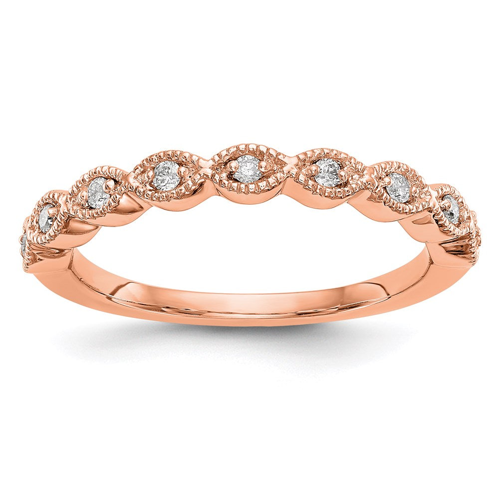 14k rose gold real diamond band rm3381b 010 raa