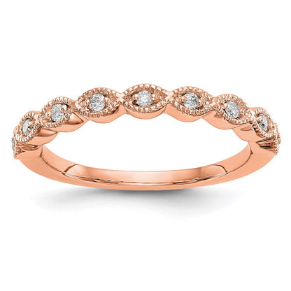 14k rose gold real diamond band rm3381b 010 raa