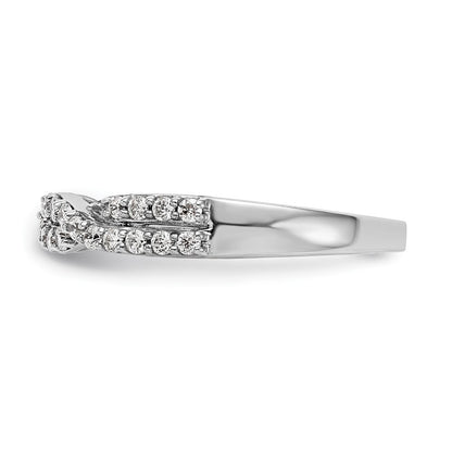 0.36ct. CZ Solid Real 14K White Gold Wedding Band Ring