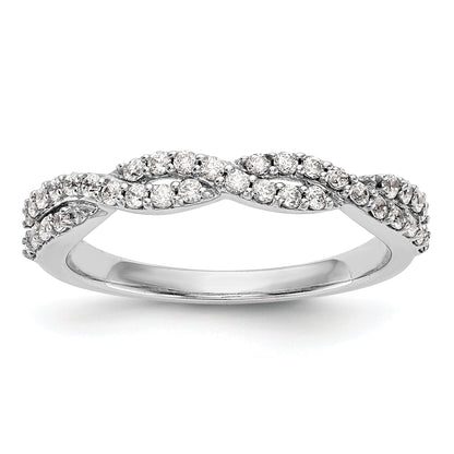 0.36ct. CZ Solid Real 14K White Gold Wedding Band Ring