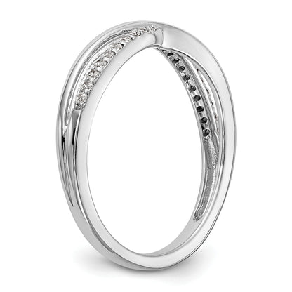 0.11ct. CZ Solid Real 14K White Gold Wedding Band Ring