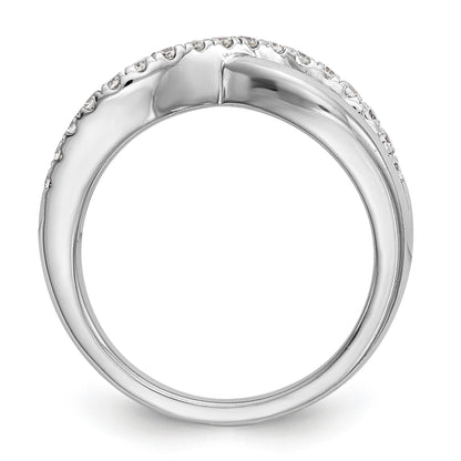 0.21ct. CZ Solid Real 14K White Gold Wedding Band Ring