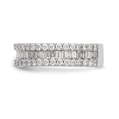 1.50ct. CZ Solid Real 14K White Gold Wedding Band Ring