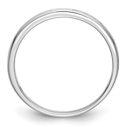 14k White Gold Champagne Real Diamond Band