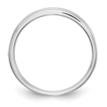 14k White Gold Blue & White Real Diamond Band