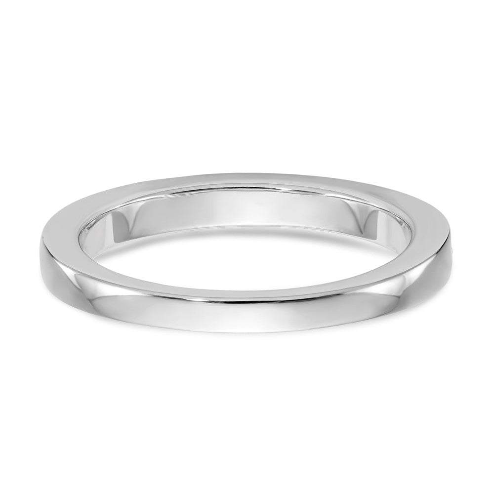 14k White Gold Black and White Real Diamond Band