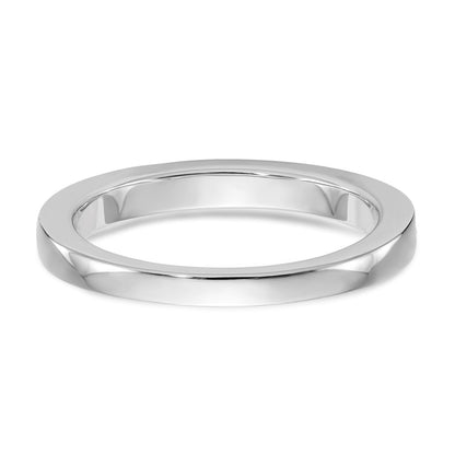 14k White Gold Black and White Real Diamond Band
