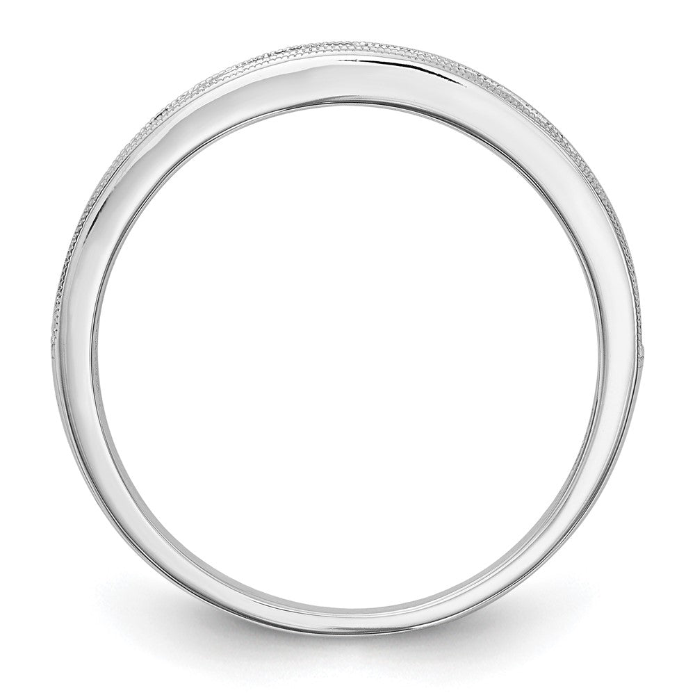 14k White Gold Pink Sapphire Complete Channel Band