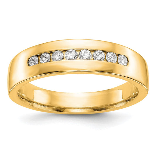 14k yellow gold real diamond mens band rm3466b 031 yaa